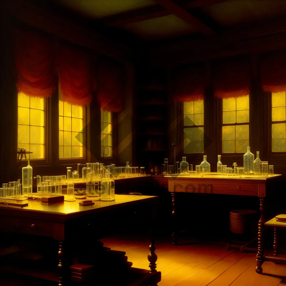 Picture of Modern Interior Barroom with Chic Furniture