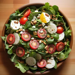 Gourmet Vegetarian Salad with Fresh Vegetables