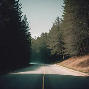 Scenic Highway Drive through Mountain Landscape