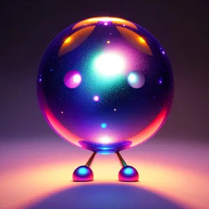 Bright Planet Globe with Shiny Glass Sphere