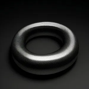 Black Circle Symbol Restraint Device: 3D Bangle Fastener