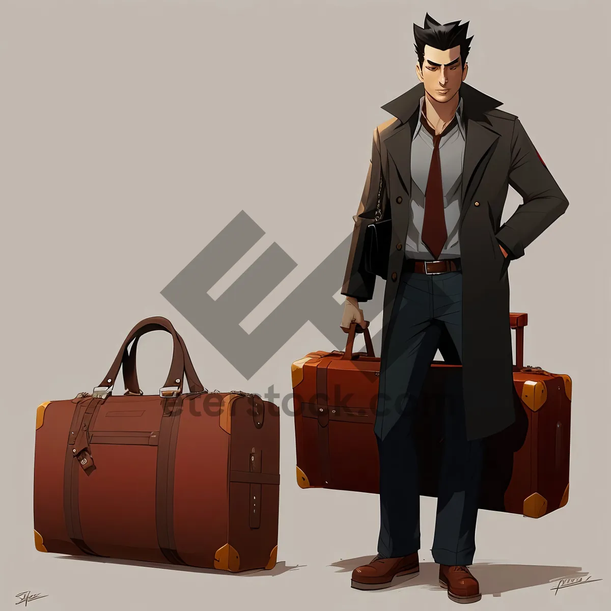 Picture of Professional Businessman with Briefcase