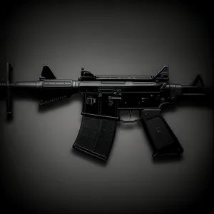 Warzone Weaponry: Desert Assault Rifle with Ammo Holder