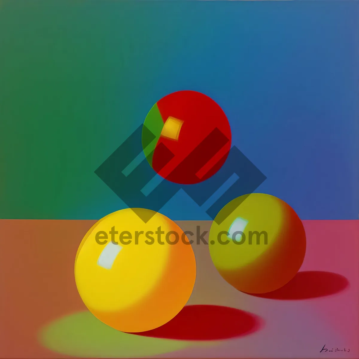 Picture of Vibrant Playful Pool Ball Set - Fun & Exciting Snooker Challenge