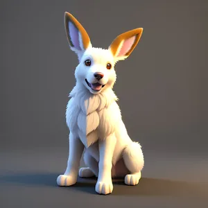 Cute 3D Bunny Baby Cartoon Animal Render