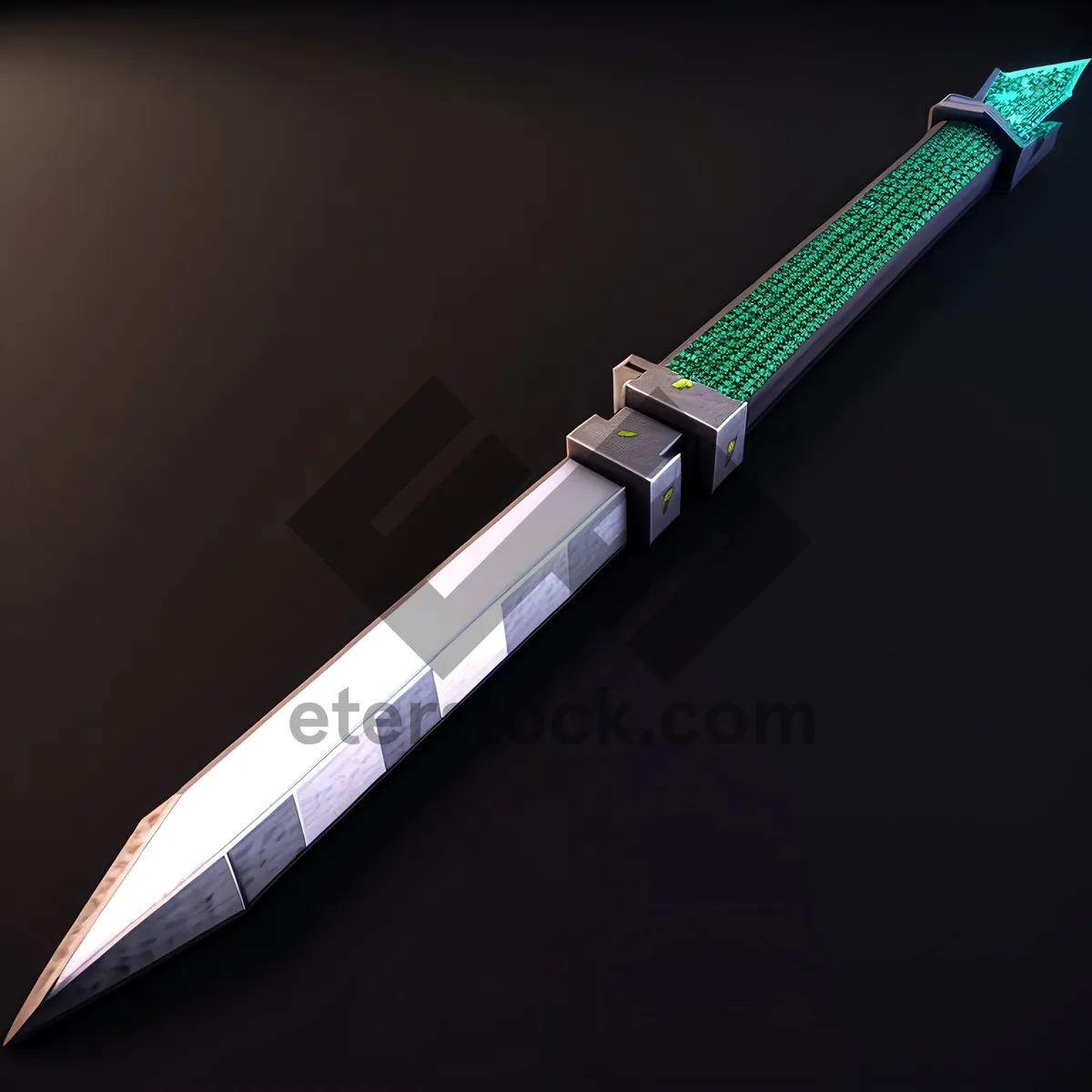 Picture of Dagger-shaped Steel Letter Opener Tool