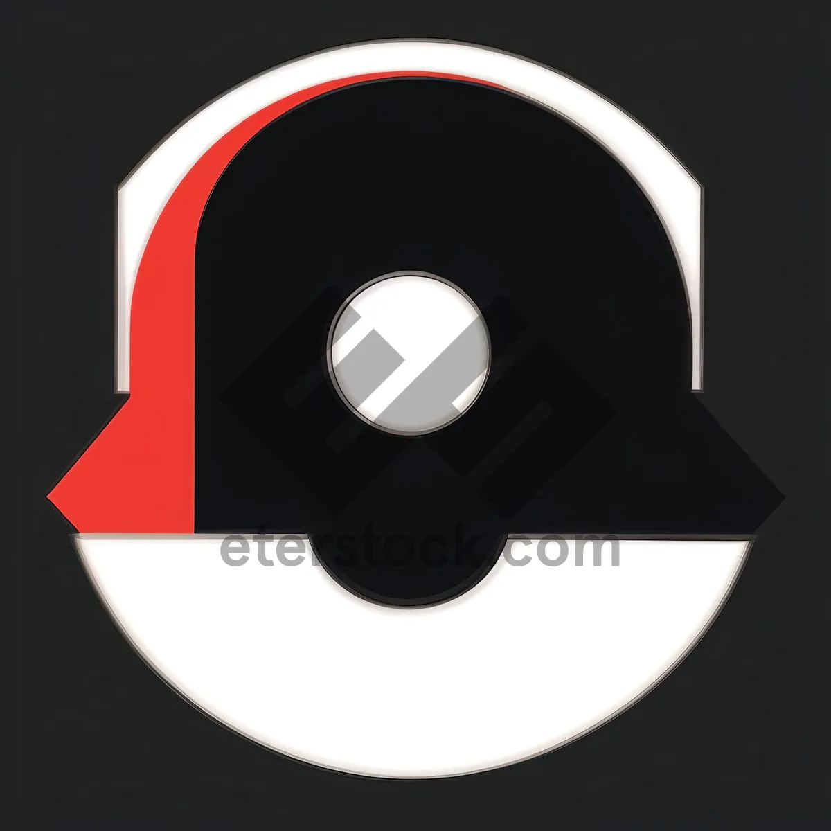 Picture of Magnetic Disk Icon: Black Diskette Memory Device Symbol