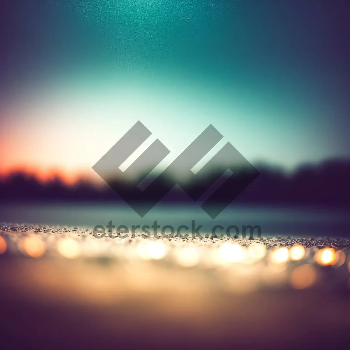 Picture of Vibrant Sunset Sky with Colorful Clouds.
