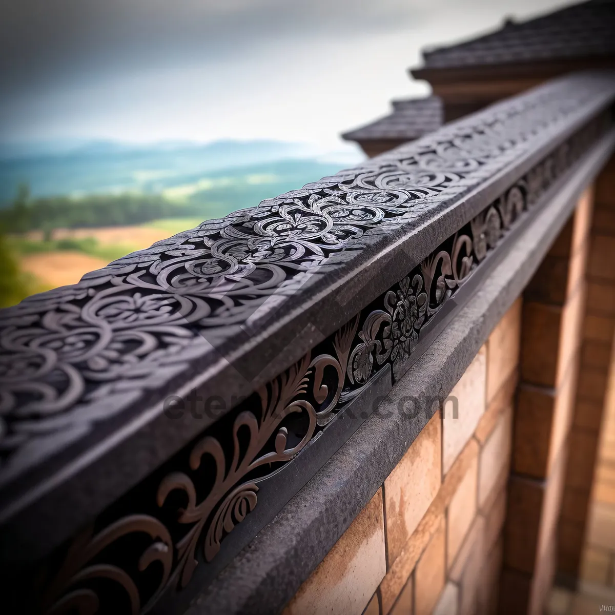 Picture of Roof Railing with Tile Covering