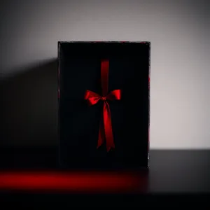 Sparkling Holiday Gift Box with Ribbon and Bow