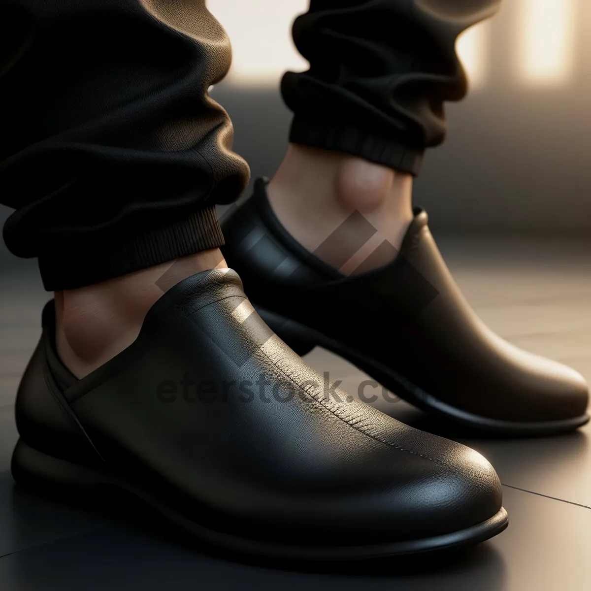 Picture of Classic Black Leather Men's Shoes