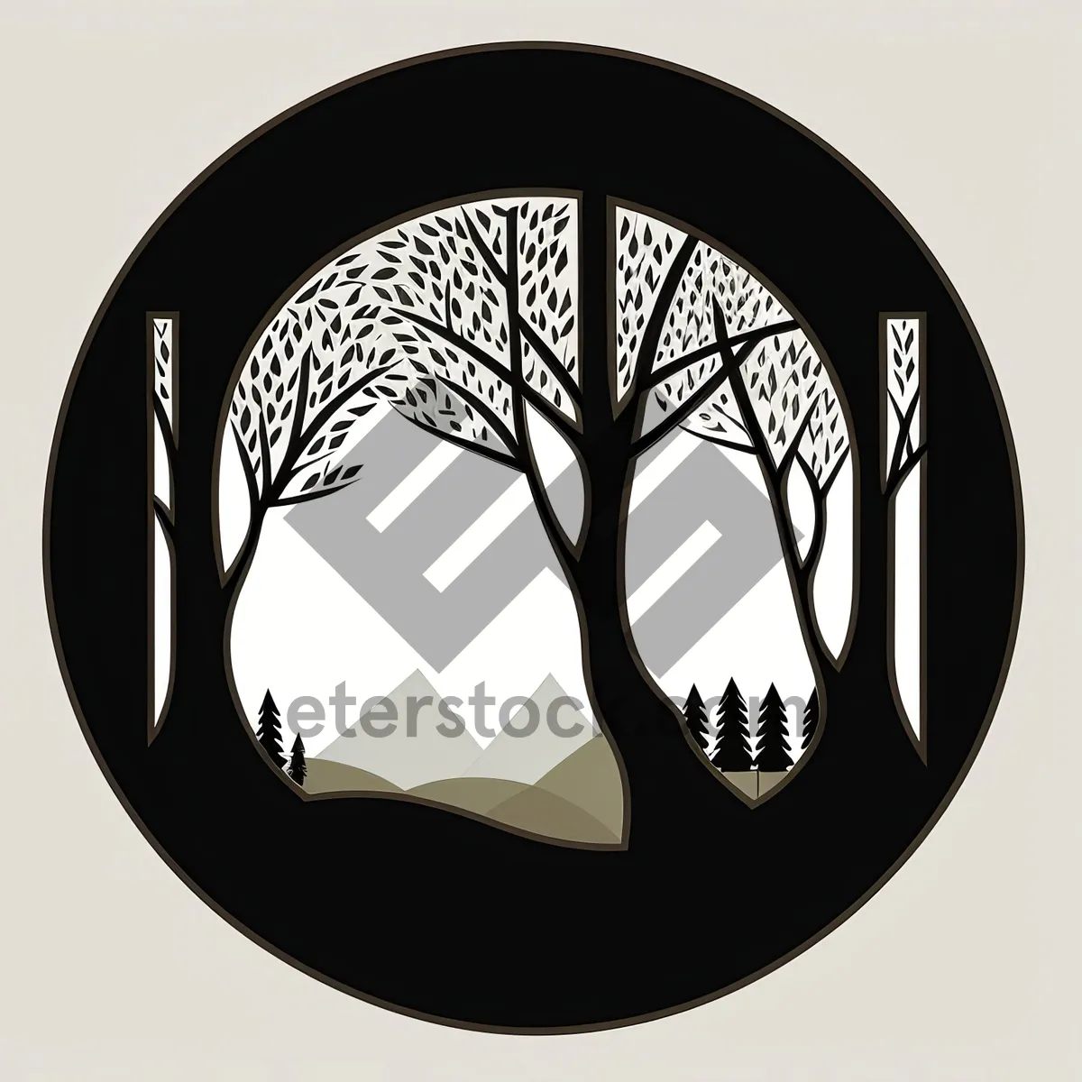 Picture of Shiny Black Round Button Icon: Symbol of Design