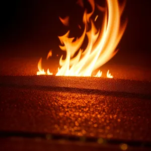 Fiery Inferno: A Blaze of Burning Flames