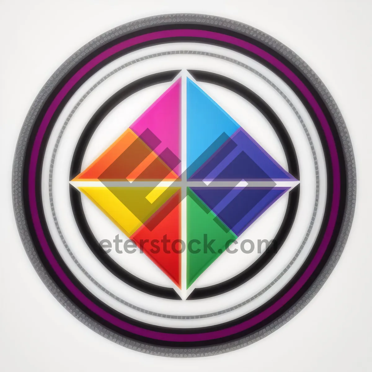 Picture of Circle Healing Symbol: Graphic Design Art Button