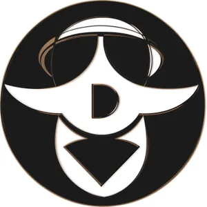 Dangerous Poison Pirate Icon: Black Round Hazard Symbol