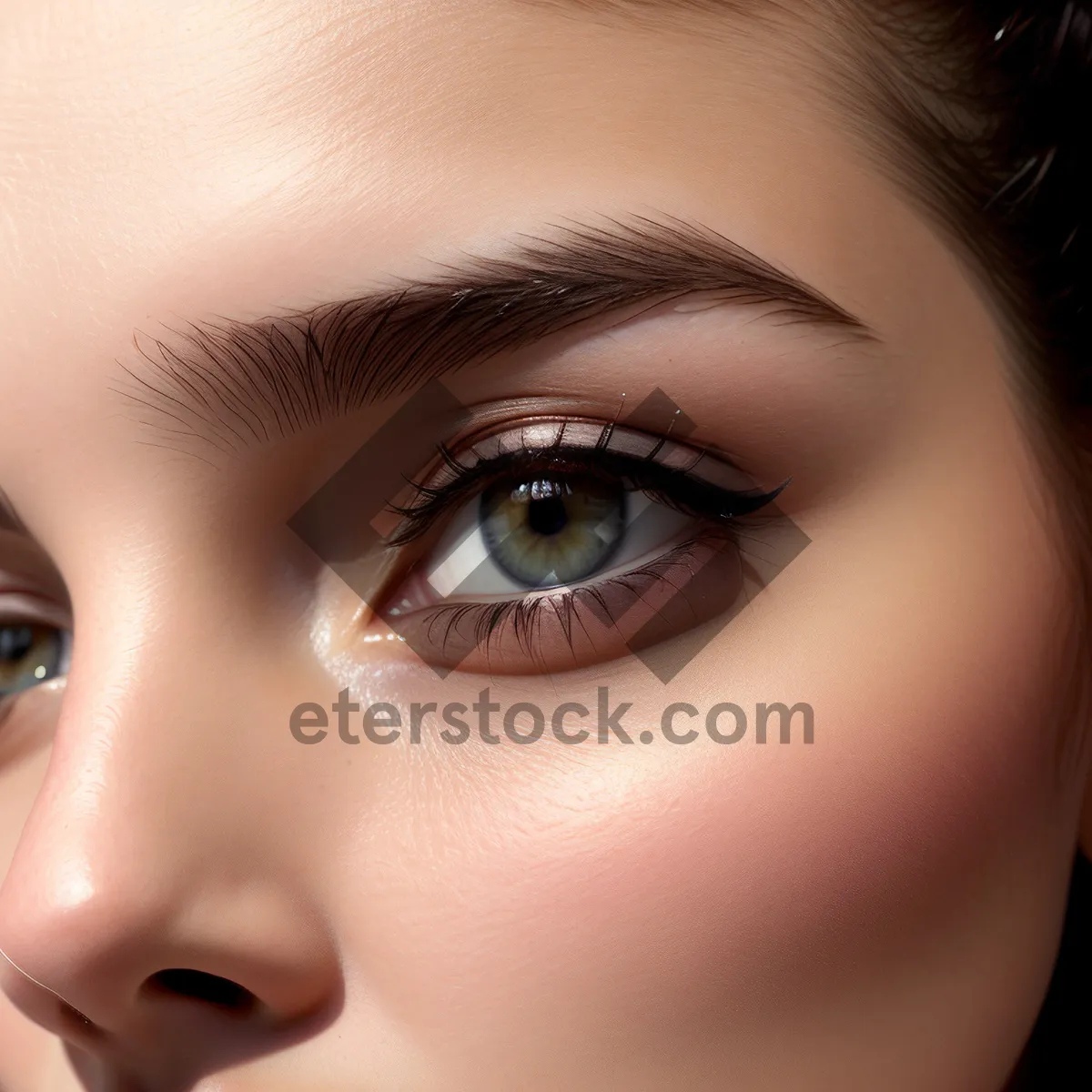 Picture of Glamorous Beauty: Captivating Allure in Closeup