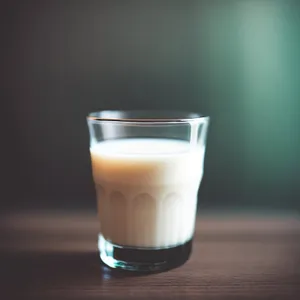 Refreshing Coffee Milk in Glass Cup