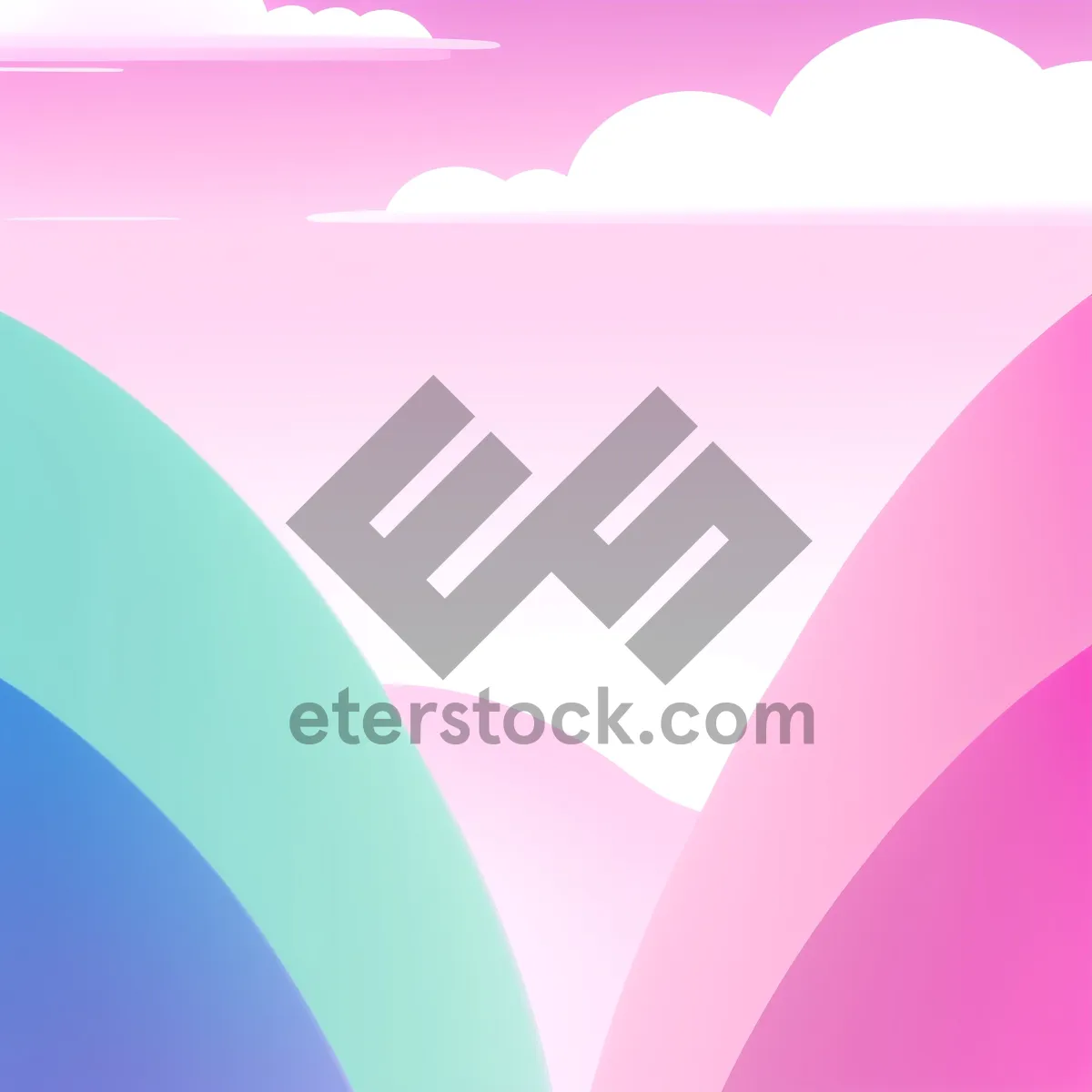 Picture of Colorful Gradient Line Art: Modern Geometric Wallpaper