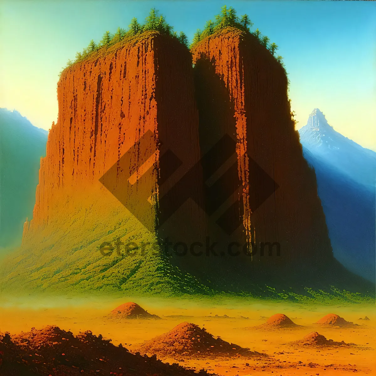 Picture of Southwest Sunset Canyon Scenery