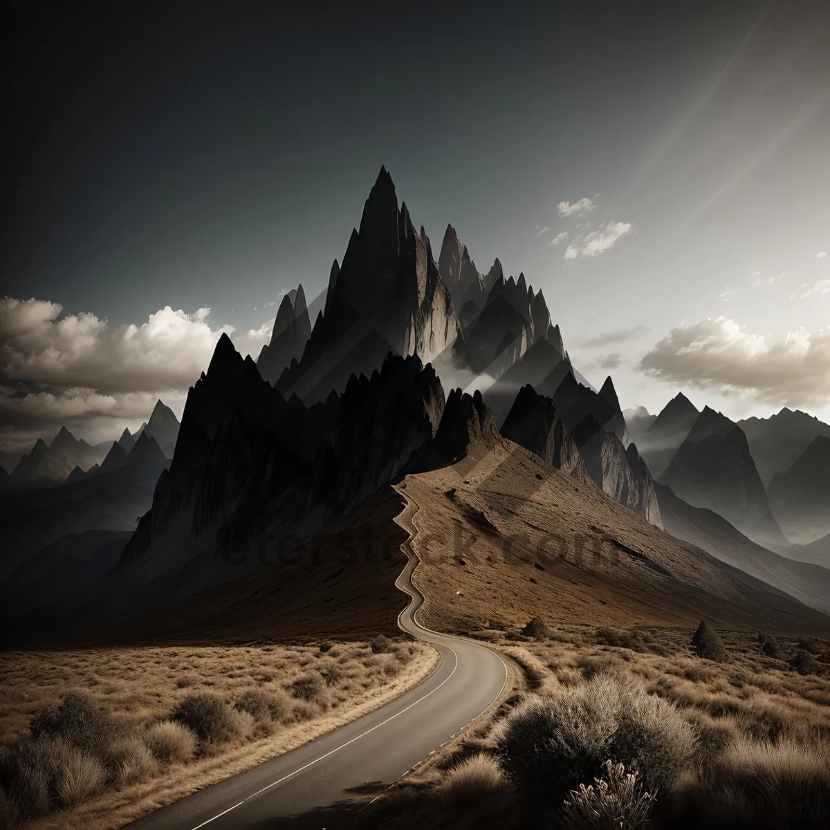 Picture of Majestic Peaks Embracing Snowy Canyon