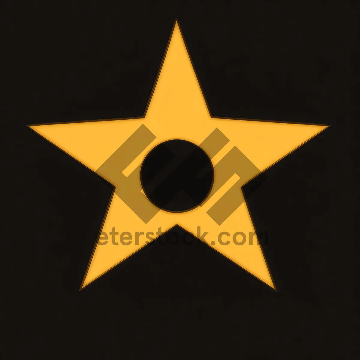 Picture of Symbolic Star Icon Graphic Design