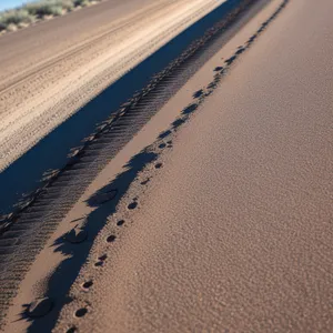 Dune-filled Desert Landscape under Endless Sky