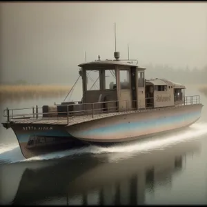 Seaside Serenity: Majestic yacht sailing through calm waters.