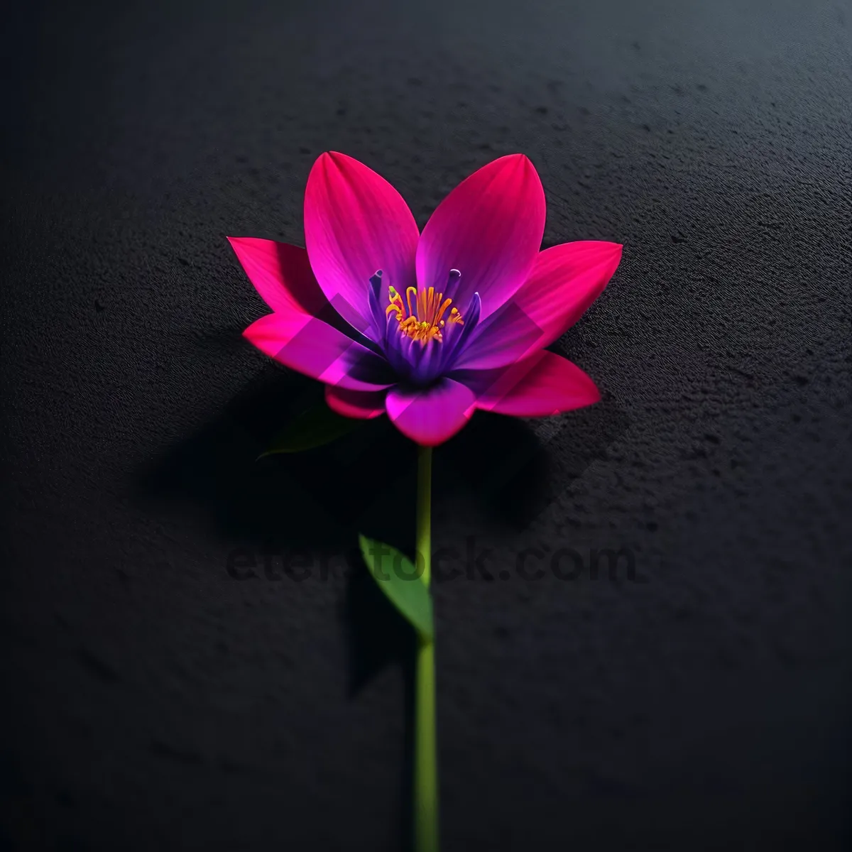 Picture of Pink Lotus Petals Blooming in Garden