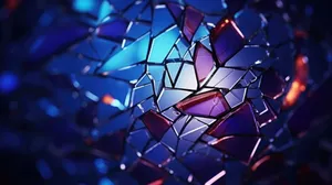 Abstract Geometric Fractal Art Texture Wallpaper Design