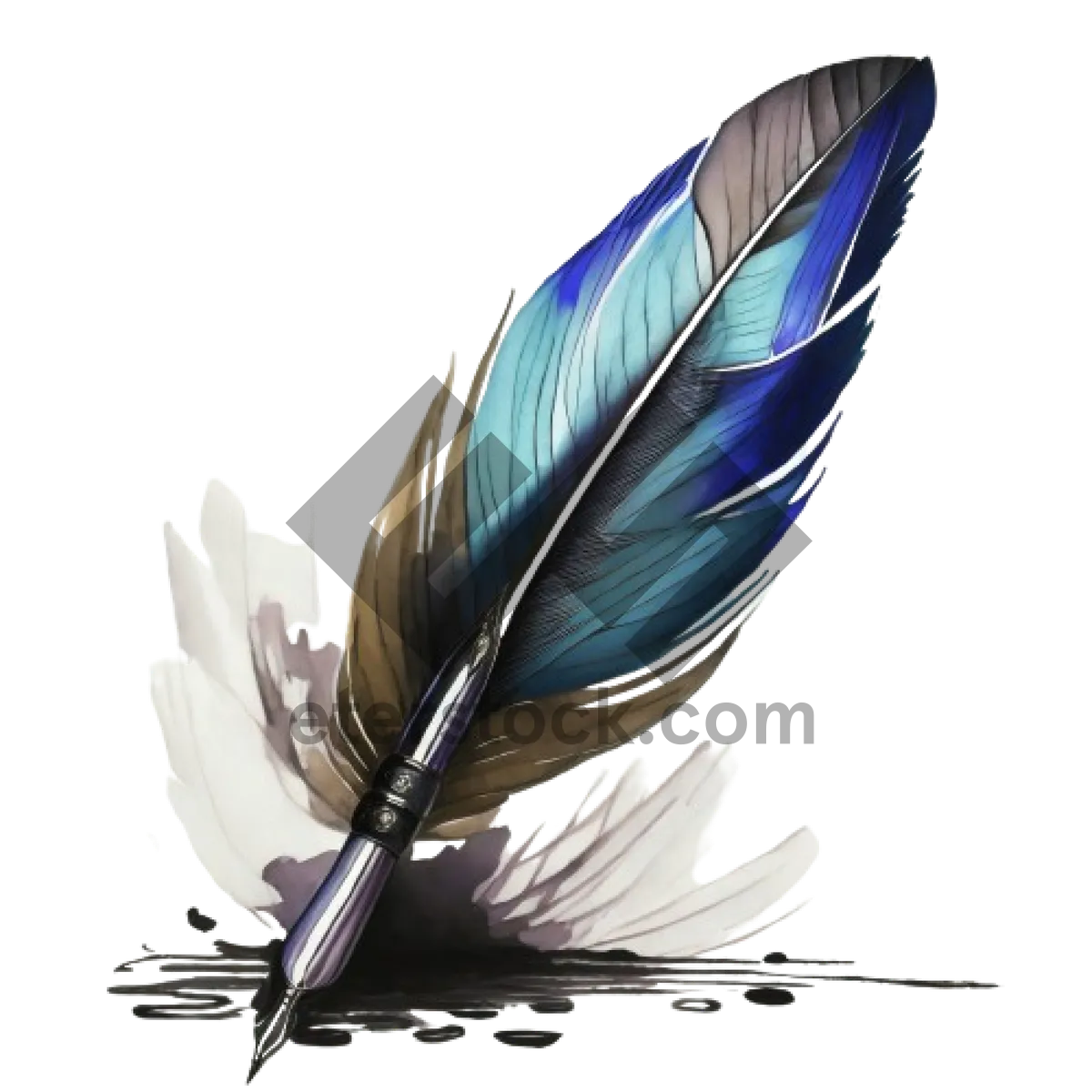 Picture of Close-up of quill pen for writing