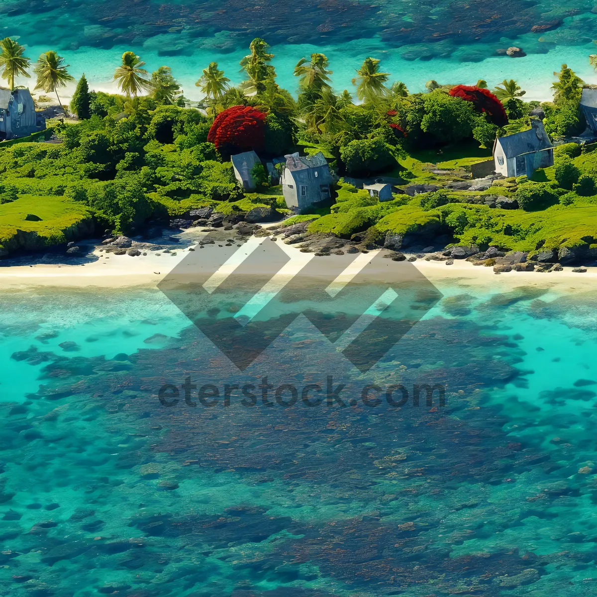 Picture of Beach Bliss: A Tropical Paradise by the Sea
