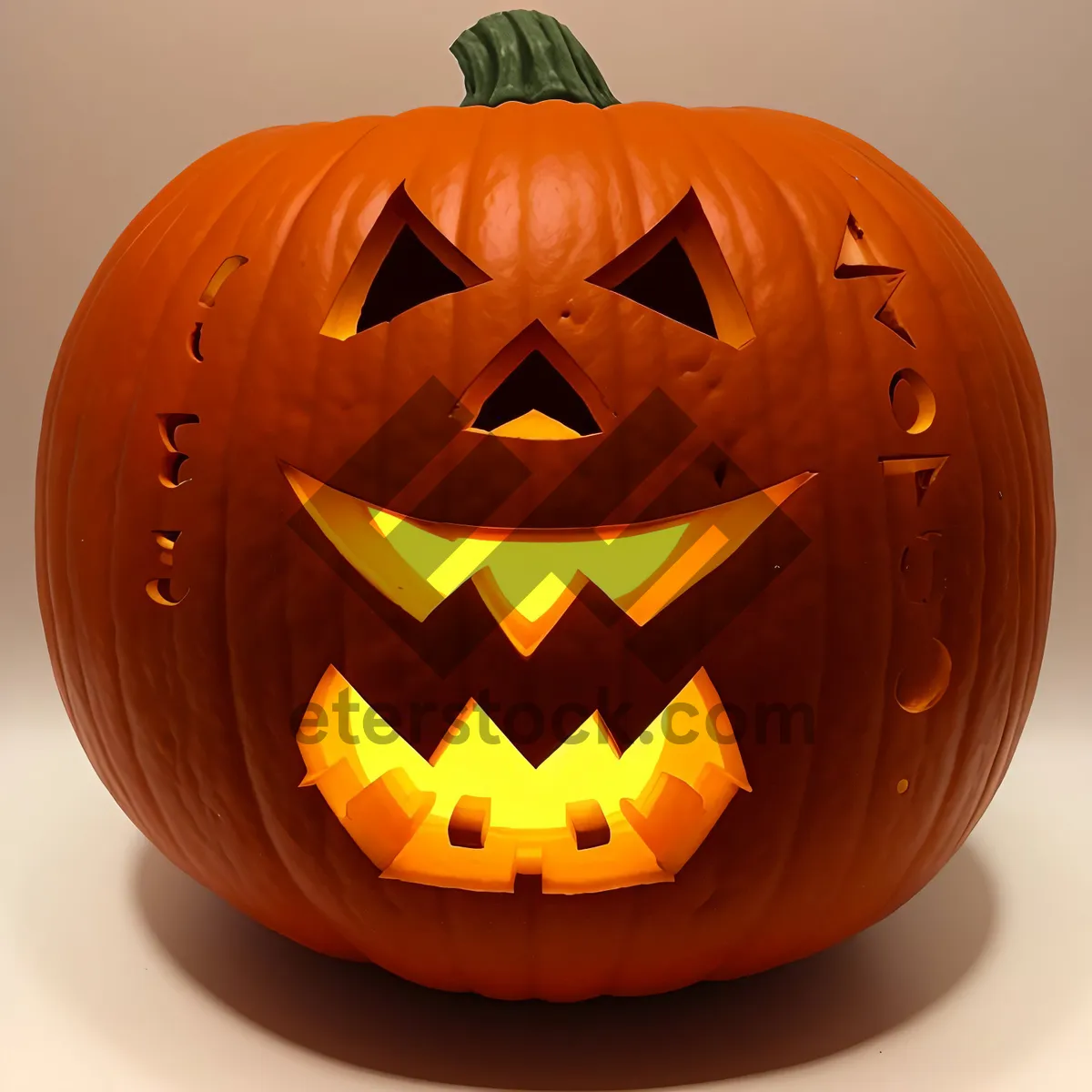 Picture of Glowing Jack-O'-Lantern illuminating the spooky night.