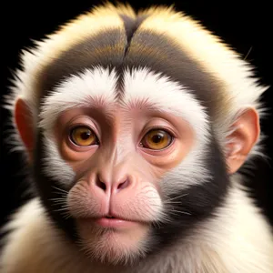 Cute Primate Monkey in Wild Wildlife Habitat
