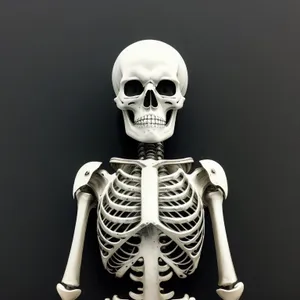 Spooky Skeletal Figure Sculpture: Anatomy of Death