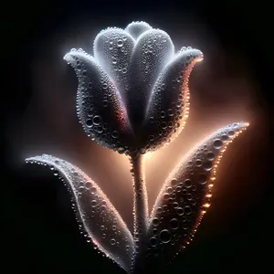 Waterdroplets On Tulip