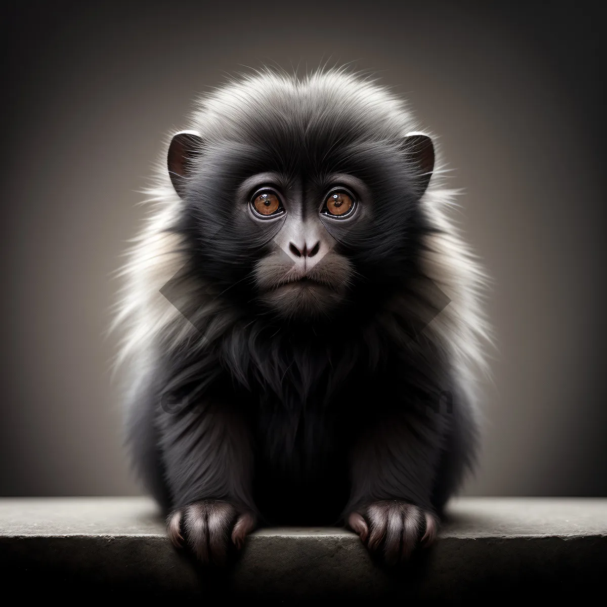 Picture of Furry Primate Cutie with adorable eyes