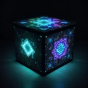 3D gem shape in a box aquarium