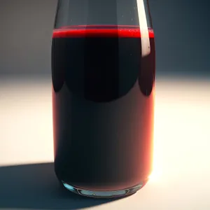 Vibrant Celebration - Full Wine Bottle with Glass