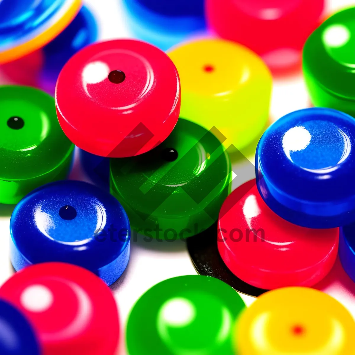 Picture of Colorful Playful Thumbtack Decoration with Ball