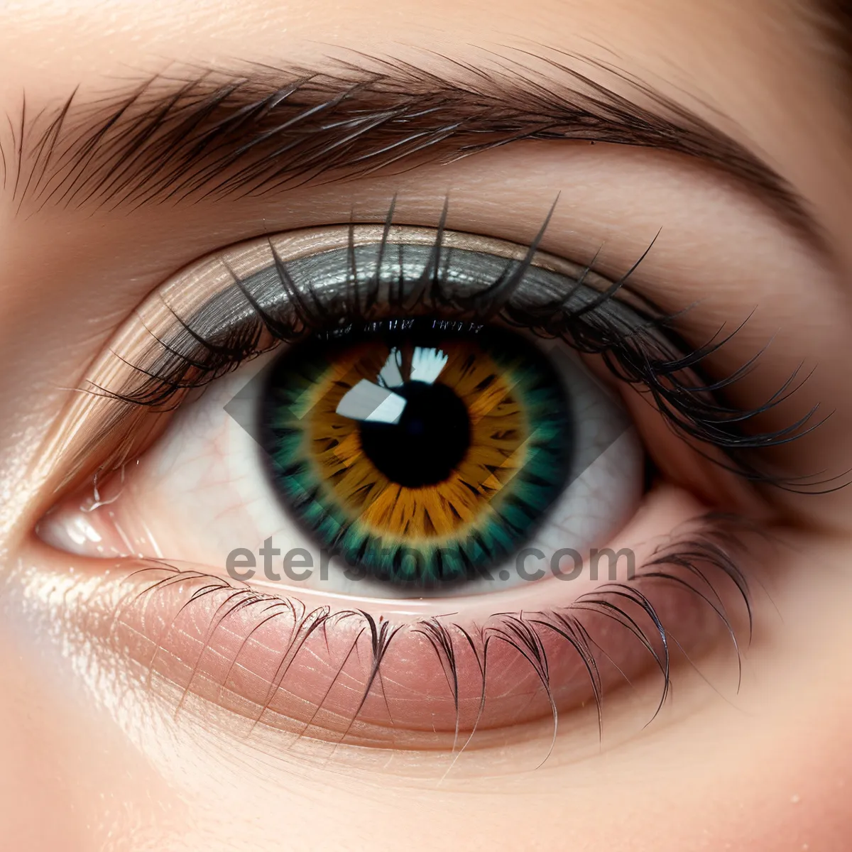 Picture of Captivating Iris: A Closeup of Mesmerizing Eyes