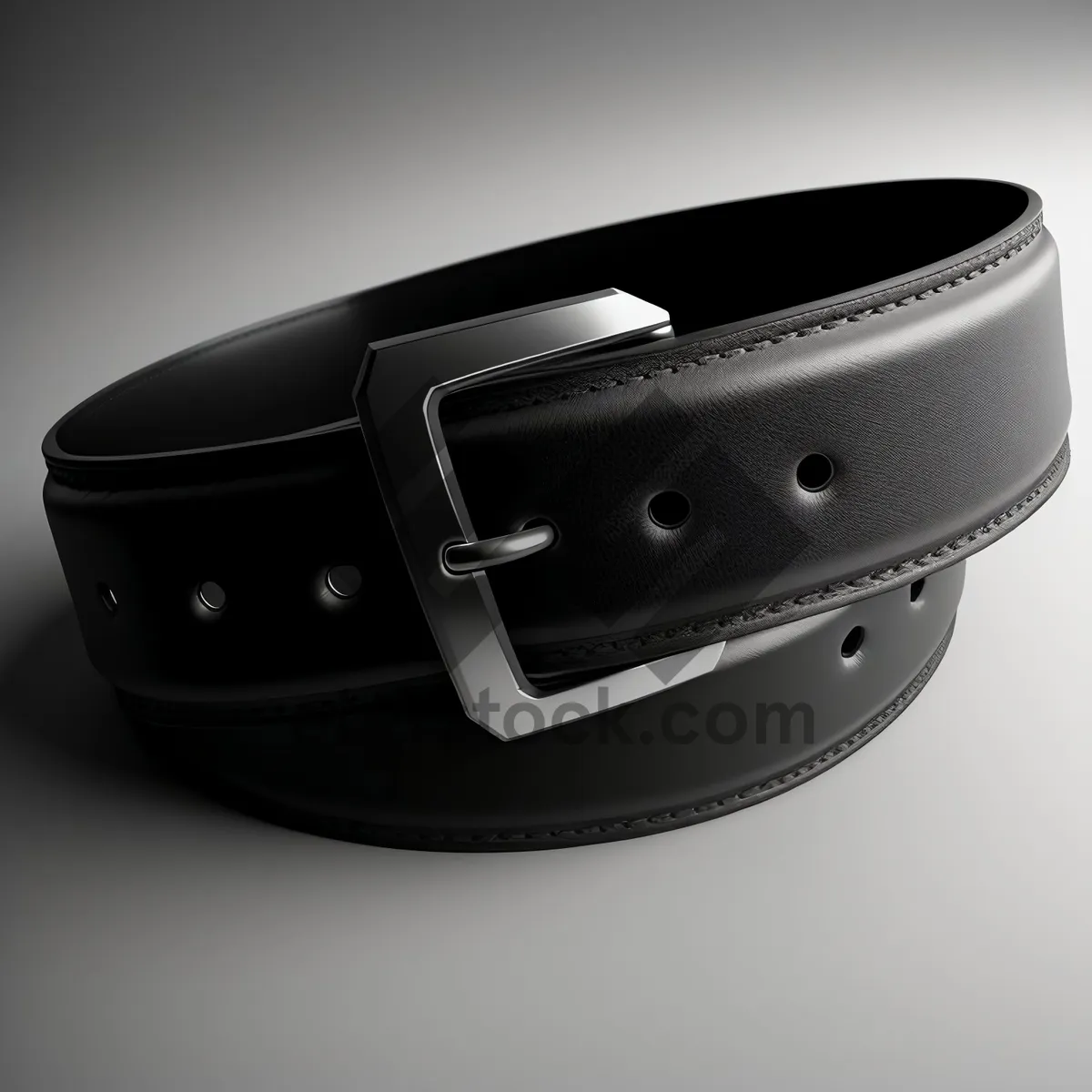 Picture of Black Leather Buckle Fastener Restraint Device