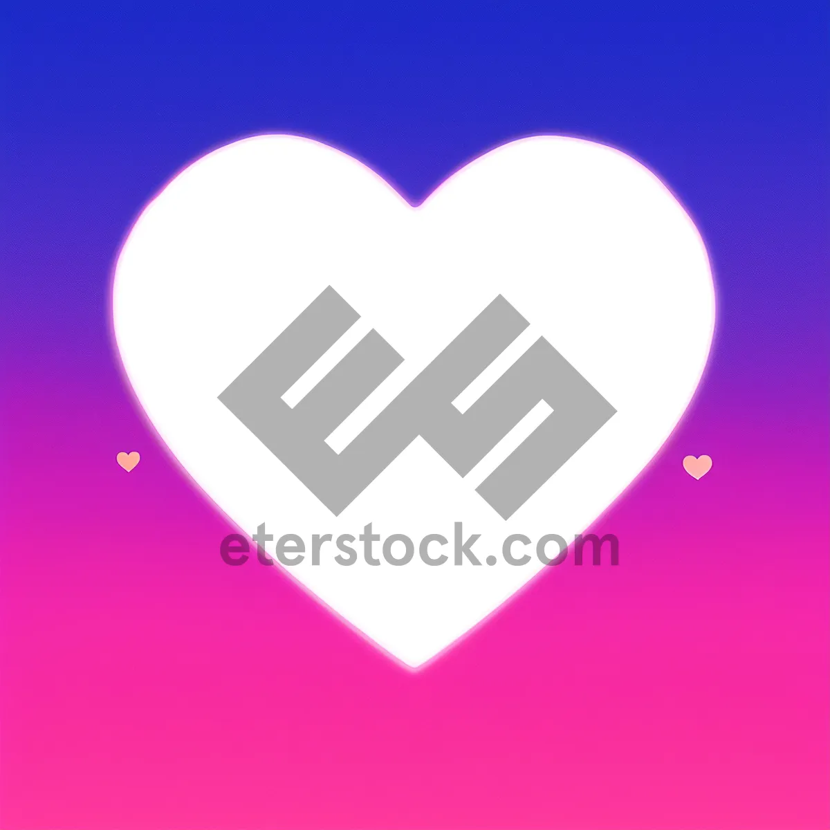 Picture of Romantic Love Heart Icon Design