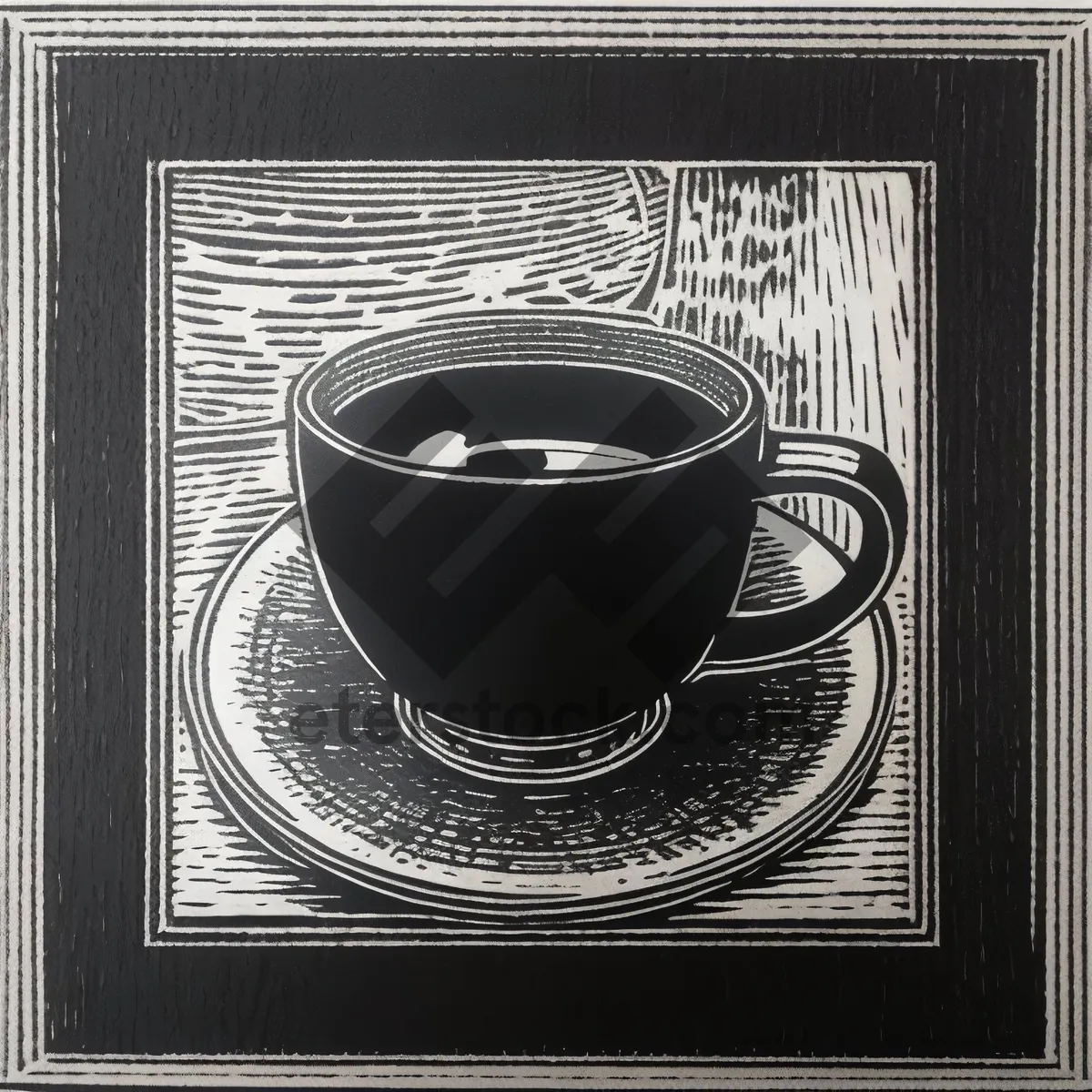 Picture of Morning Cup of Java on Saucer