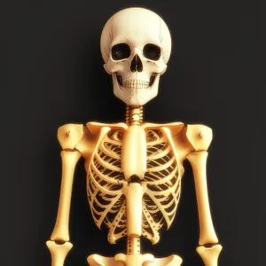 Sinister Skeleton: An Eerie 3D Figure of Death