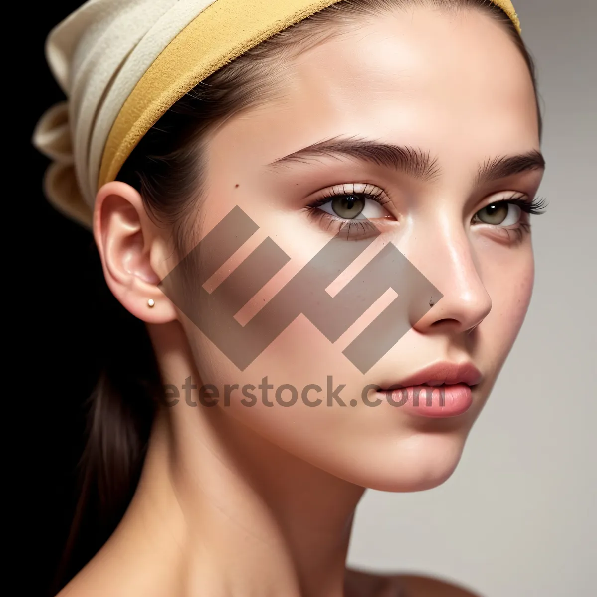 Picture of Radiant Beauty: Attractive Portrait of a Stunning Model