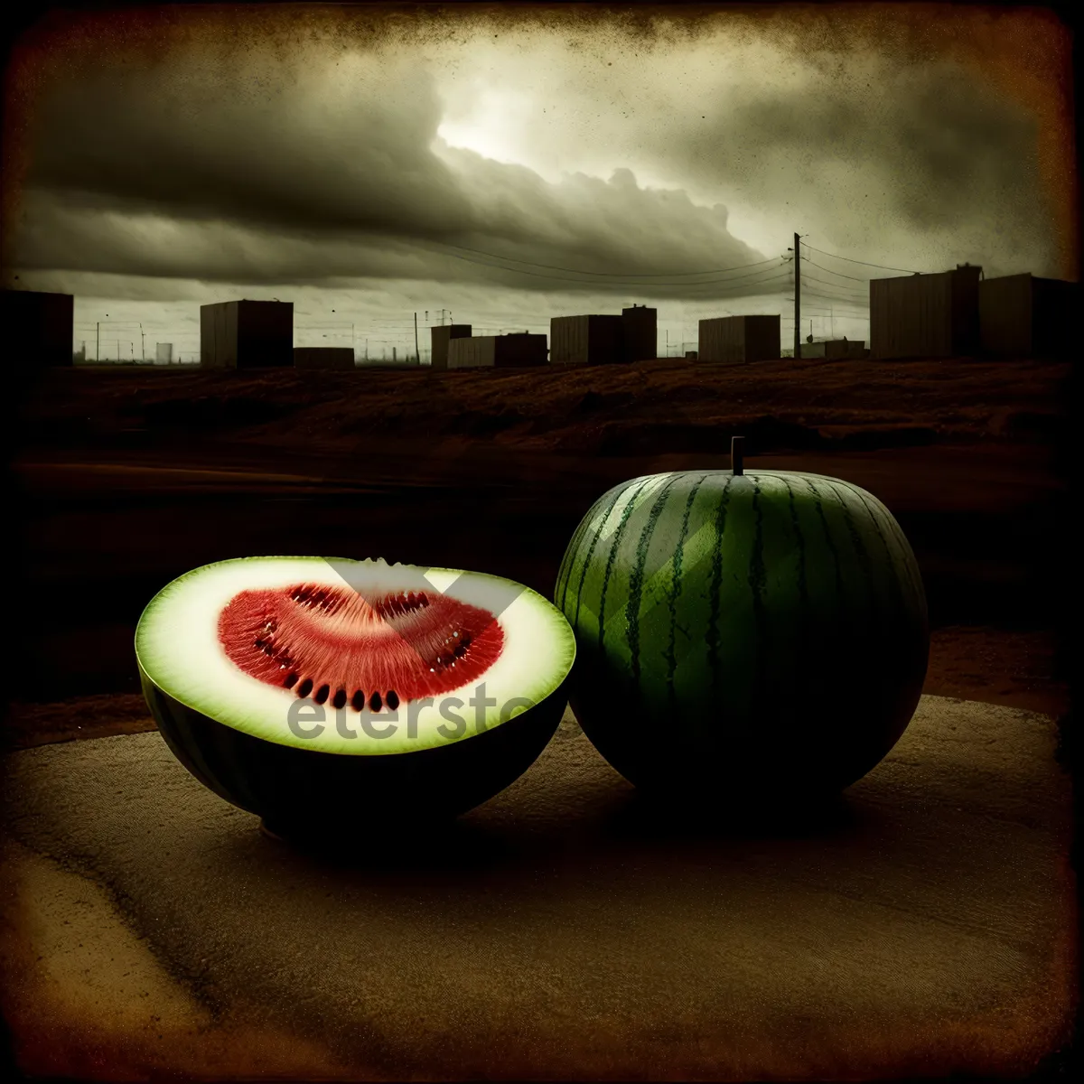 Picture of Fresh and Healthy Watermelon Melon Fruit