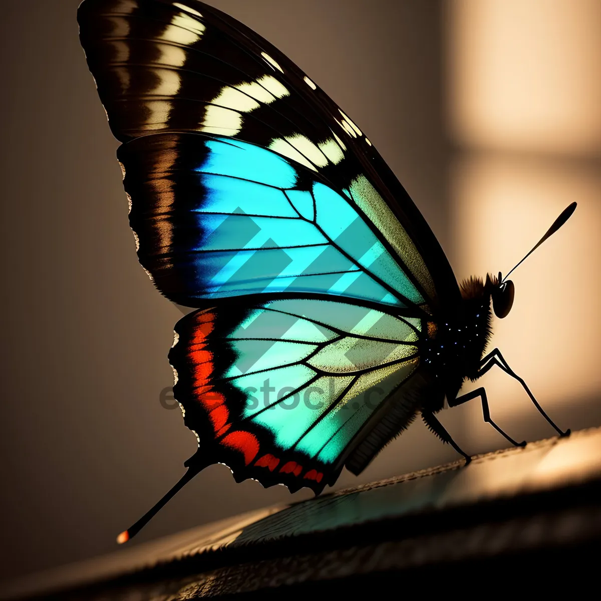 Picture of Colorful Monarch Butterfly in a Garden