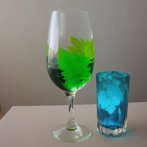 Vibrant Wineglass Cheers at Party Table