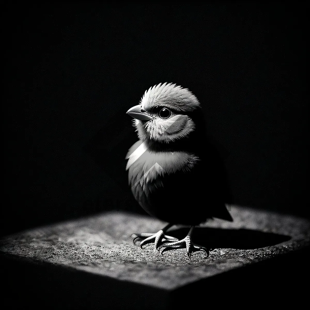 Picture of Charming avian perched on branch in garden