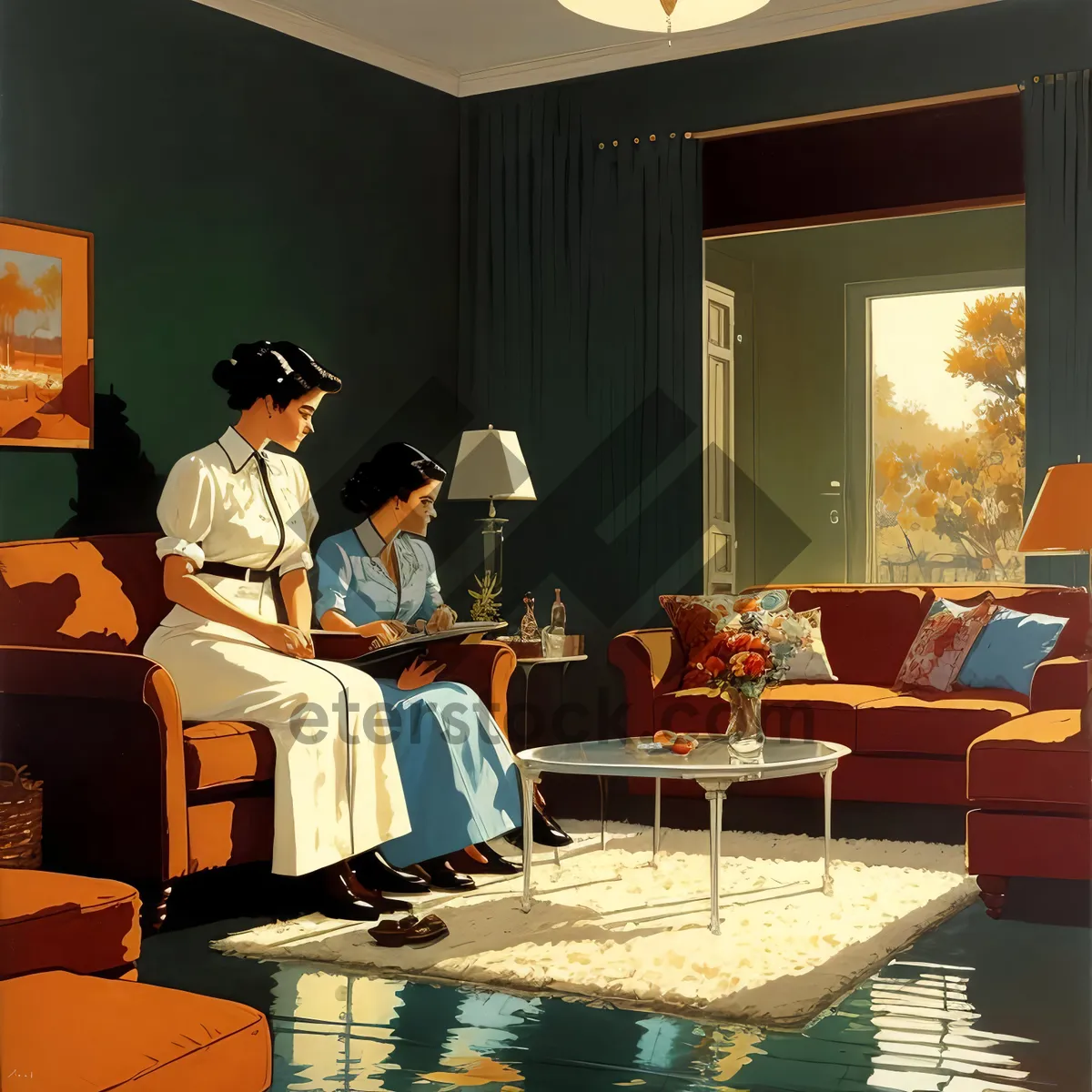 Picture of Modern Executive Office Meeting with Businessman